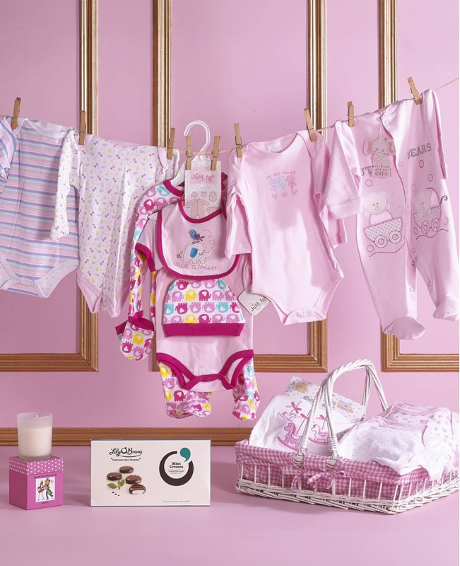 Baby Girl New-Born Bundle Gift Basket Baby Girl New-Born Bundle Gift Basket