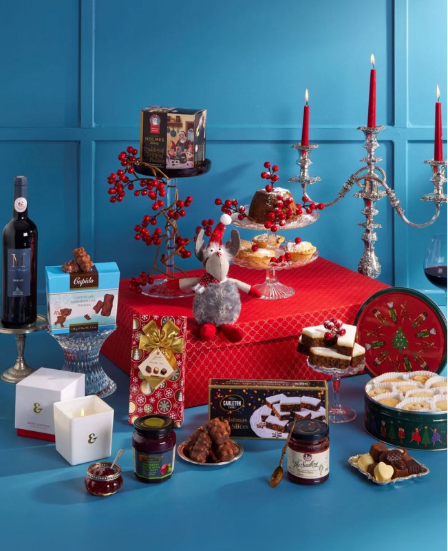 Christmas Day Essentials (With Wine) Gift Basket Christmas Day Essentials (With Wine) Gift Basket